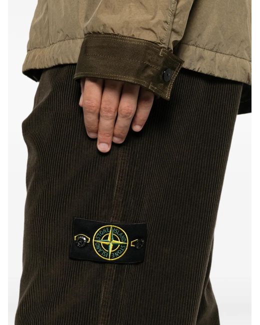Stone Island Black Pantalone Regular for men