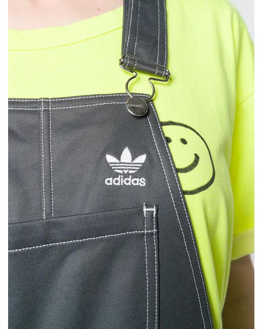 Adidas Gray Logo Dungarees