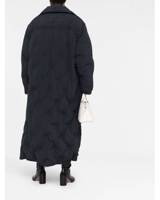 Maison Margiela Black Padded Double-Breasted Coat