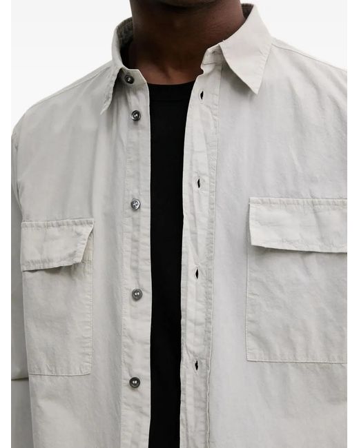 Barena White Double-Pocket Long-Sleeve Shirt for men