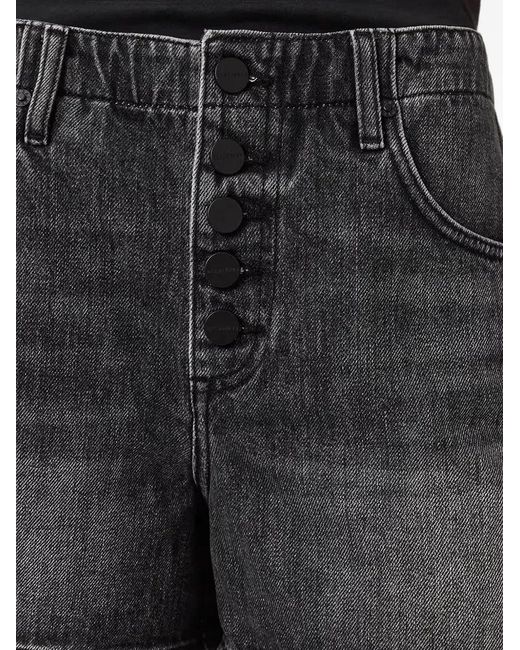 AllSaints Black Tay Denim Shorts
