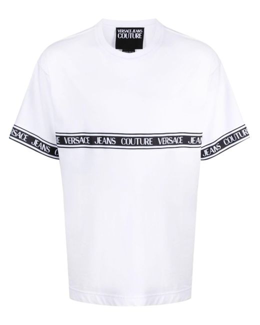 Versace White Tape T-shirt Clothing for men