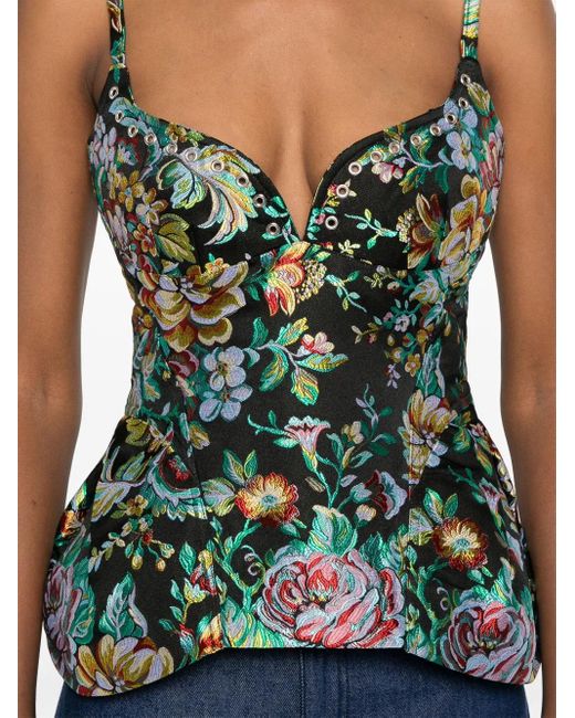 Marques'Almeida コルセットスタイル トップ Green