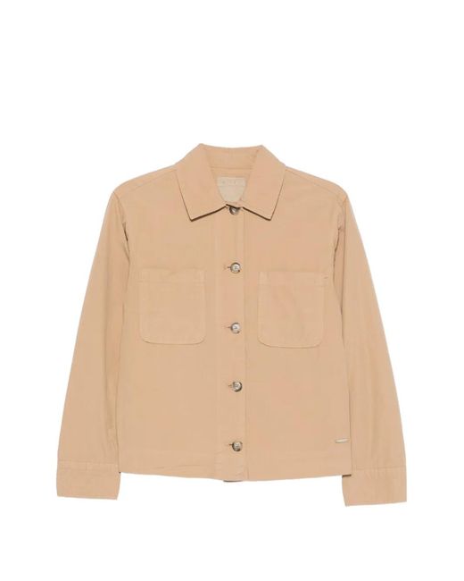 Woolrich Natural Jacke Mit Taschen