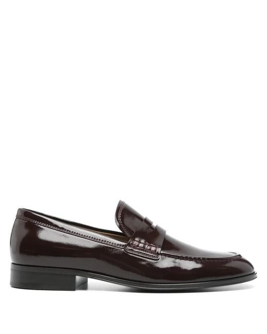 Gianvito Rossi Brown Leather Loafers for men