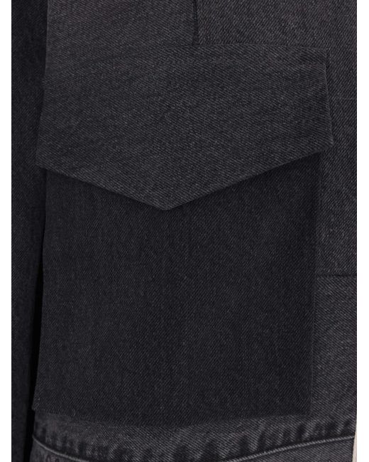 Kuro Black Asymmetric Frayed Jacket