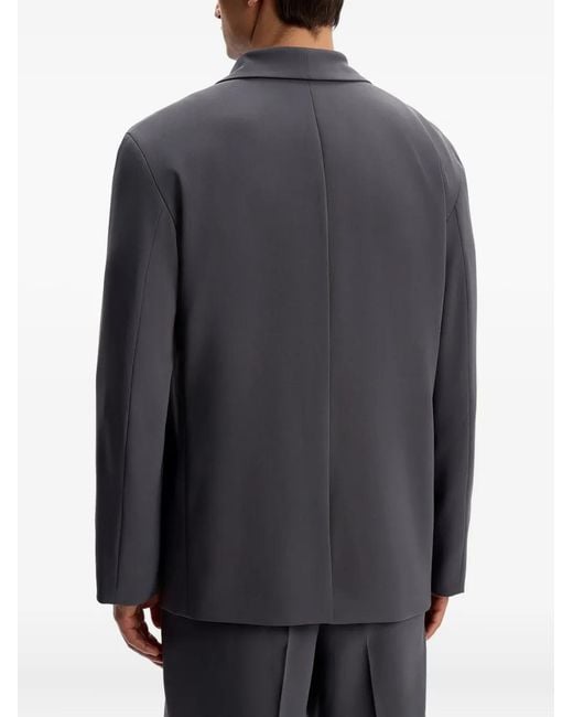 12 STOREEZ Black Shawl-Collar Button Blazer for men