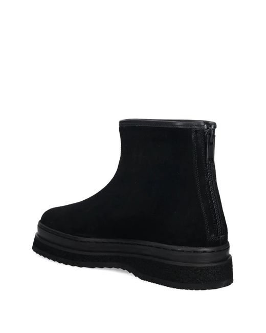Gant Black Blistown Platform Zip Boots