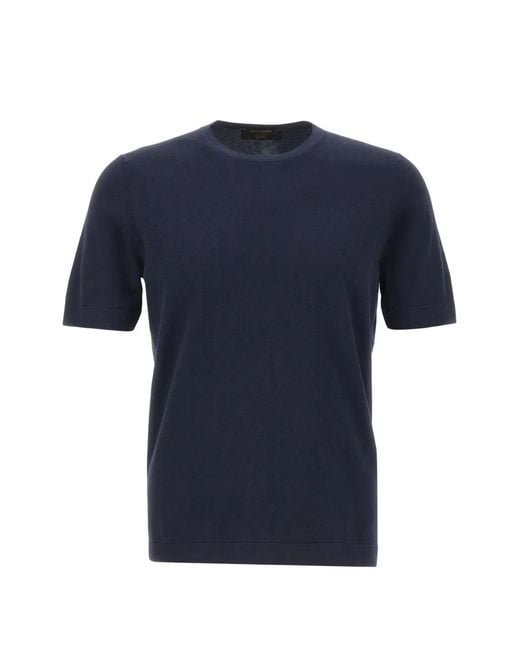 Gran Sasso Blue Crew-Neck T-Shirt for men