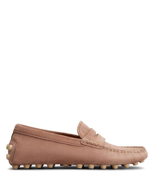Tod's Brown Gommino Penny Loafers