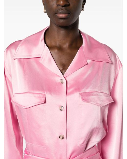 Camisa Justina Nanushka de color Pink