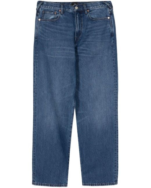 PS by Paul Smith Blue Mid-rise Straight-leg Jeans for men
