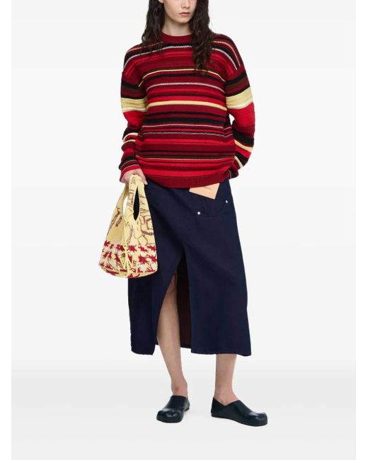 J.W. Anderson Red Striped Jumper