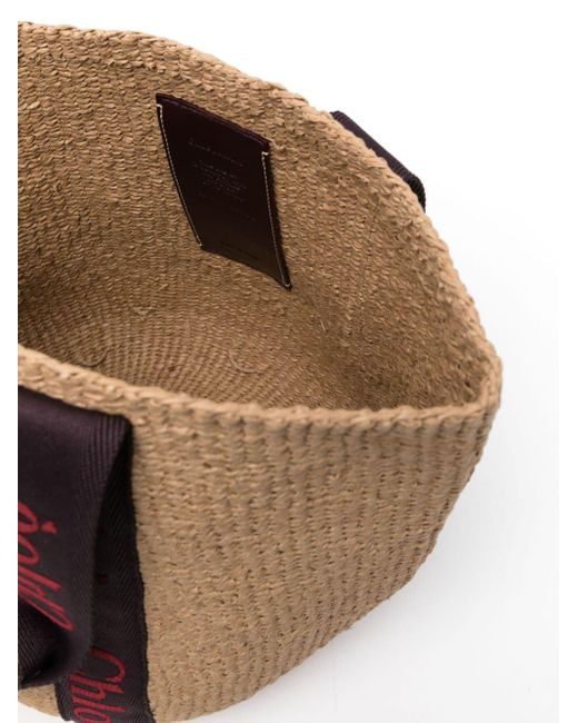 Chloé Brown Large Woody Basket Bag