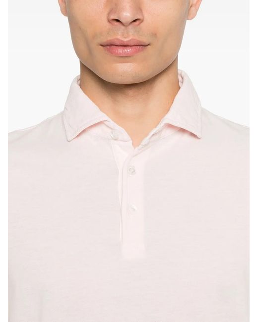 Polo À Plaque Logo Fedeli pour homme en coloris Pink