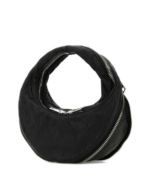 Alexander Wang ×  レザー ドローストリング バッグ Alexander Wang Black Leather Twist Handbag | Lyst