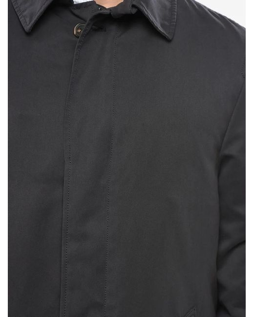 Corneliani Gray Hidden-Closure Coat for men