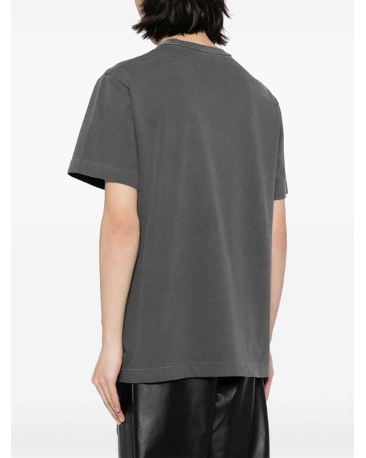 T-shirt à motif embossé Alexander Wang en coloris Gray