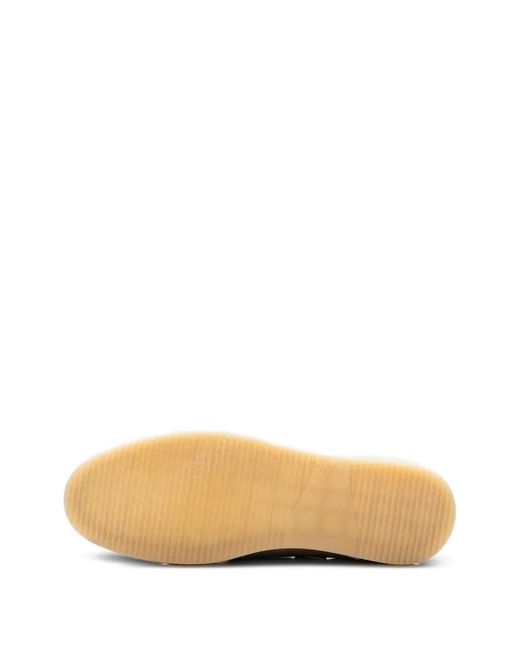 Poche Paris White Suede Boat Shoes for men