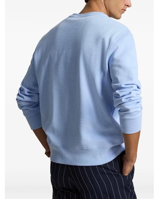 Polo Ralph Lauren Blue Yacht Club Teddy Bear Sweatshirt for men