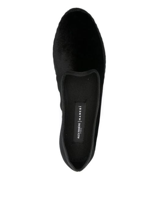 Manebí Black X Alex RivièRe Velvet Loafers