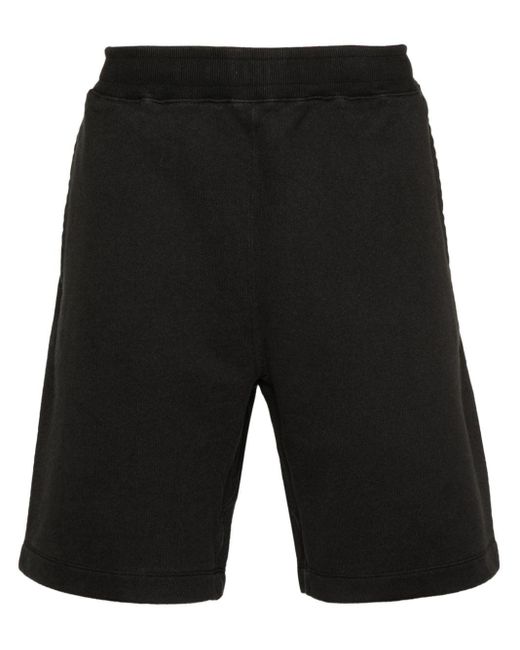 Pantalones cortos de chándal con logo Stone Island de hombre de color Black