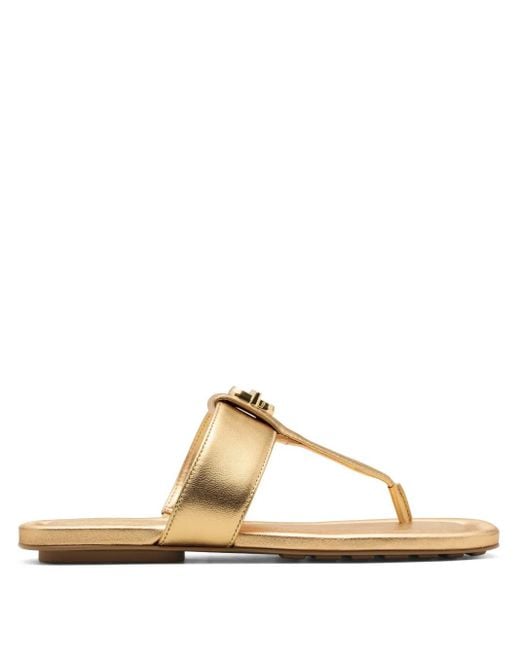 Sandales The Dual T Marc Jacobs en coloris Metallic