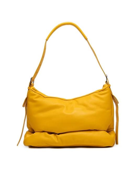 Maison Mihara Yasuhiro Yellow "Pucker" Puffer Bag