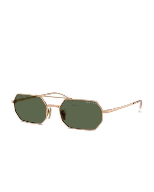 Vogue Eyewear Green Geometric-Frame Sunglasses