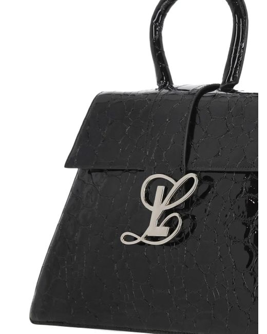 LUAR Black Logo Embossed Tote Bag