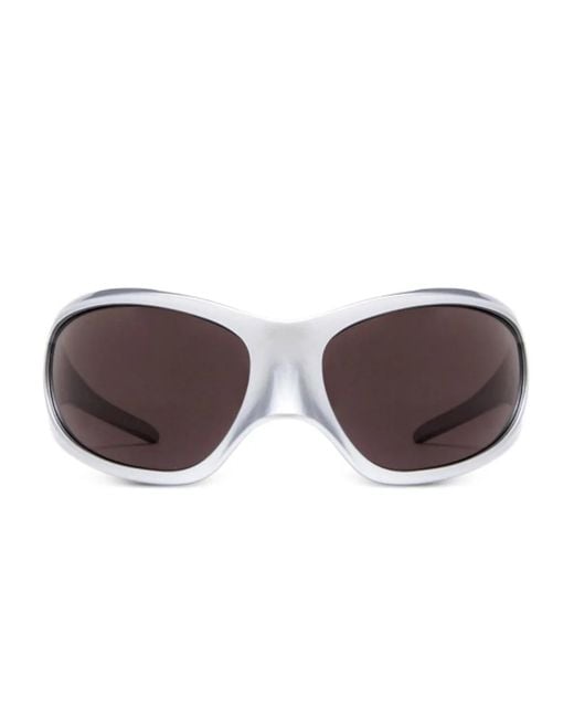 Balenciaga Brown Skin Xxl Cat-Eye Sunglasses