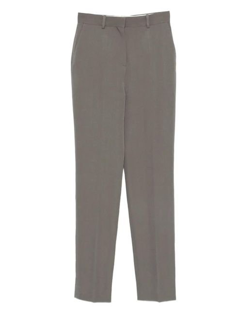 Calvin Klein Gray Lucia Straight-Leg Trousers
