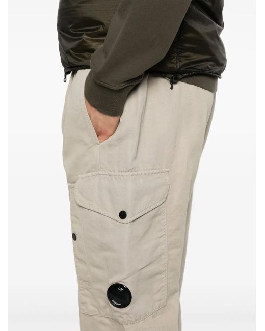 C P Company Natural Cargo Trousers for men
