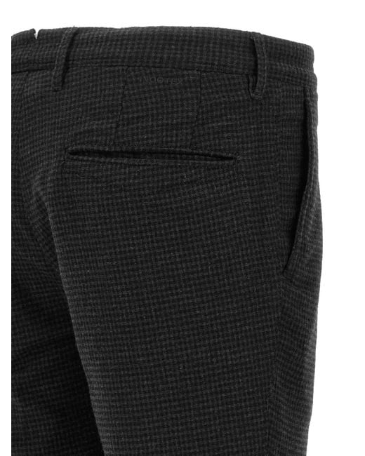 Pantalones con motivo estampado Incotex de hombre de color Black