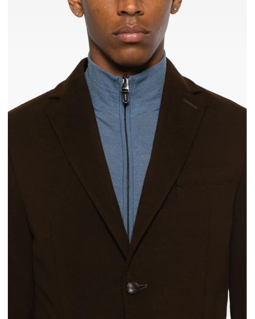 Circolo 1901 Black Button Patch-Pocket Jacket for men