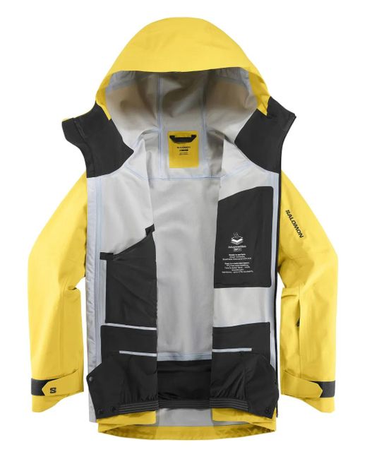 Giacca Absolute 3L Con Cappuccio di Salomon in Yellow da Uomo