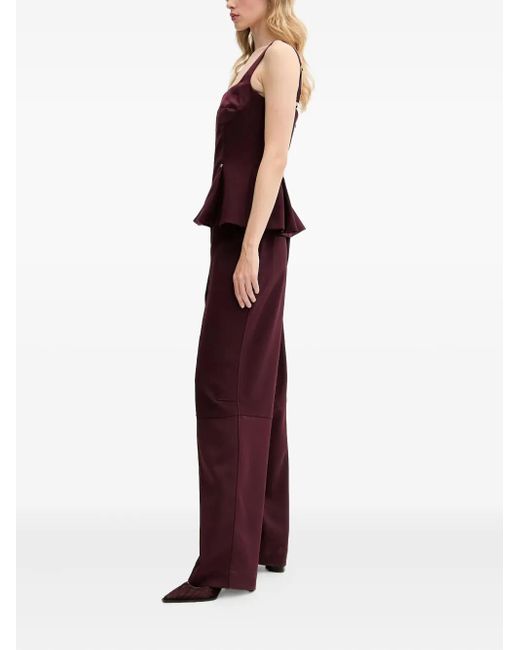 Stine Goya Purple Peplum-Waist Top