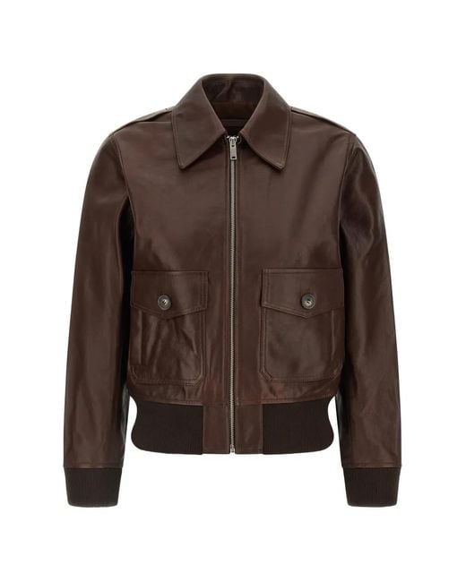 A.P.C. Brown Leather Jacket