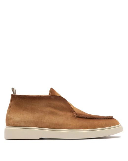 Officine Creative Brown Bones 102 Suede Boots
