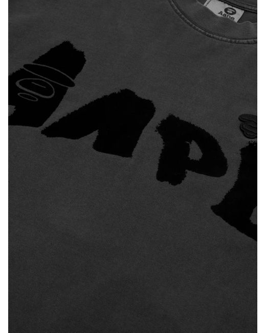Aape By A Bathing Ape Black Logo-Print Sweatshirt for men
