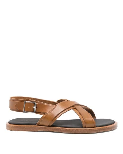 A.P.C. Brown Lou H Sandals for men