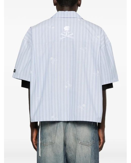 MASTERMIND WORLD Blue Striped Shirt for men