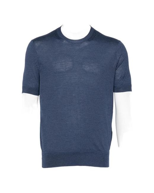 Tom Ford Blue Fine-Guage Short-Sleeve T-Shirt for men