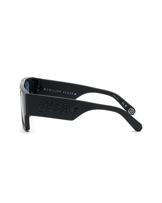 Philipp Plein Blue Oversize Square-Frame Sunglasses