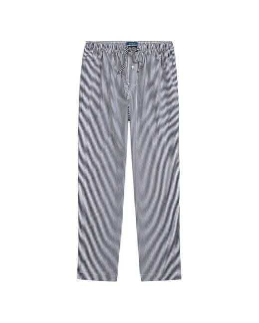 Polo Ralph Lauren Gray Polo Bear Striped Pajama Trousers for men