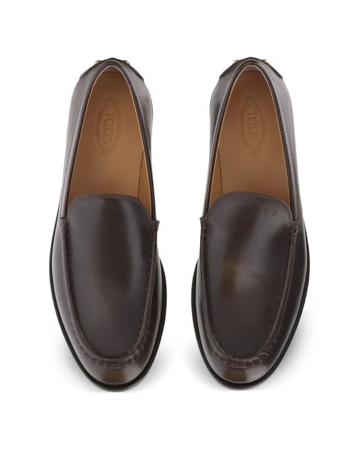 Tod's Gray Metal Dots Loafers