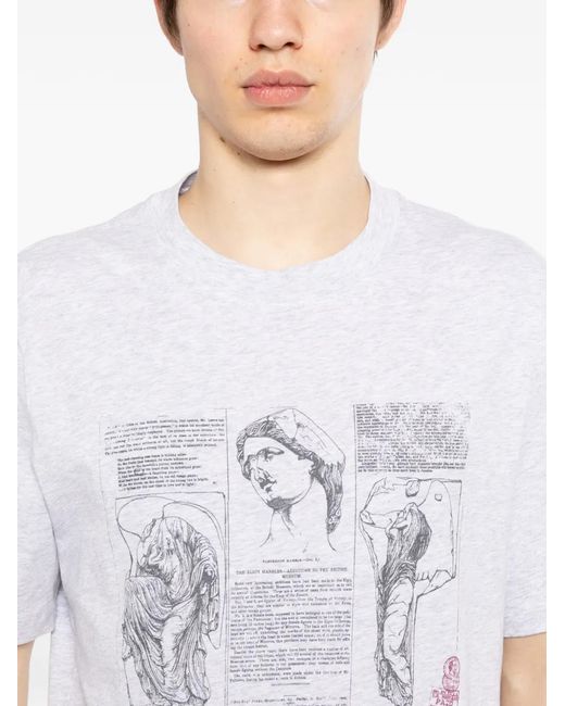Brunello Cucinelli White Jersey T-Shirt for men