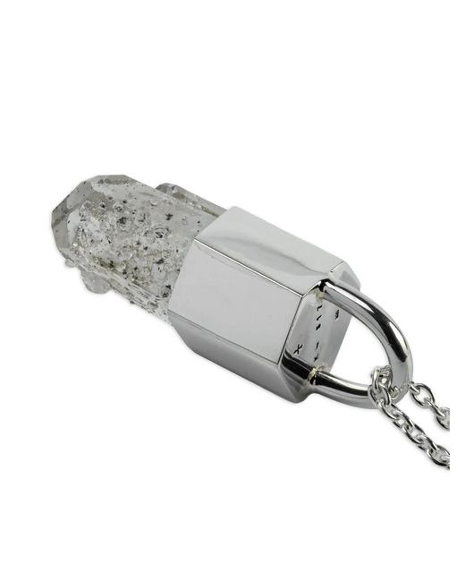 Parts Of 4 White Sterling Talisman Amethyst Necklace