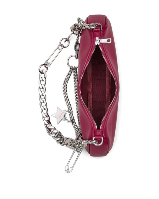 Marc Jacobs Schoudertas Met Ketting En Bedel in het Purple