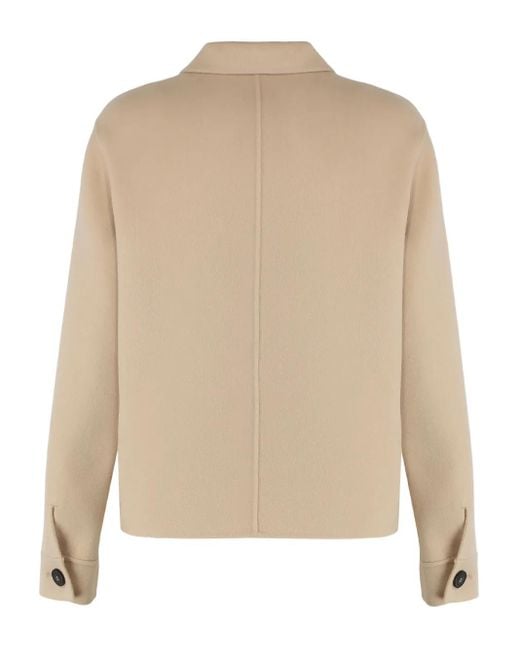 Weekend by Maxmara Natural Button-Fastening Patch-Pocket Jacket